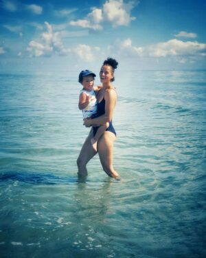 Danielle Vega Instagram - :: Beach Days ❤ One day this guy will actually Want to get in the water...🙈
•
•
•
•
•
•
•
•
•
•
#DanielleVega #Mama #Beach #Beach Day #Florida #WarmSun #NoMakeup #MomAndSon