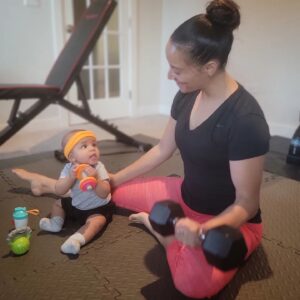 Danielle Vega Instagram - :: Starting good habits early over here. ❤️
•
•
•
Thanks Titi @sheebs03 for Dallas's workout gear! She loves it! 😆
•
•
•
#DanielleVega #BabyGirl #FitMom #StartThemEarly #FitMama #WorkOut #MomAndDaughter