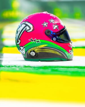 Daniil Kvyat Instagram - The one off design for the Sao Paulo Brazilian race! 😉 Couldn’t resist not to use it from the fan competition done earlier this year. Well done to @duda.zk._ for this mega design! ✊🏻🙌🏼