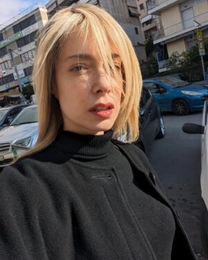 Danny Giannakopoulou Instagram - Back to usual!
Blonde again.
.
.
#blond #blondehair #hairstyle #change