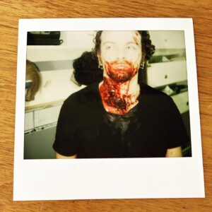 Danny Masterson Instagram - Lost a fight w a jelly doughnut on #dracula2000 also I miss #poloroids