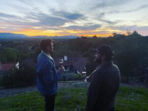 Danny Masterson Instagram - A meeting of the minds. Rough view. @chriswadhams