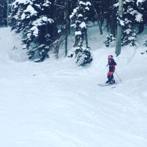 Danny Masterson Instagram - Self proclaimed #skiwolf #speeddemon ripping PC two weeks into age 5. Yes yes. #fiannafrancis