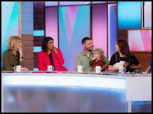 Danny Miller Instagram - We had such a beautiful day today down @loosewomen talking all about life as a family of four and having two under two!

I wanted to take this moment to say how incredibly proud I am of my wife @stephjones1710 - the most incredible Mother - for flying the breastfeeding flag and showing how when it’s needed, nothing comes before it. I bloody love this woman. In absolute awe of her 🥹

Breastfeeding is completely normal and natural. It’s food. It’s responding to the babies needs. It really is that simple. And whenever they need it, they should have it. Regardless of the situation. Including live television 

I hope that Edith needing exactly that helps towards normalising breastfeeding wherever and whenever

Thank you for all your lovely messages! ❤️

#breast #feeding #natural
