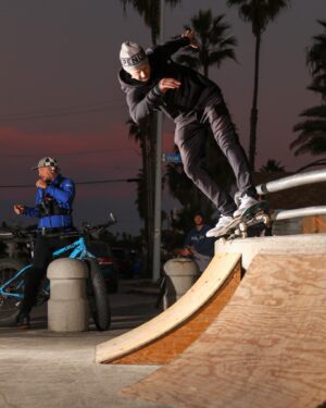 Danny Way Instagram - There was a time when I was a kid 1986-87 on every Wednesday’s where we used to bring launch ramps down to these same locations in Mission and Pacific Beach, these sessions evolved into a pretty big deal and became known as Big Wednesday. Pretty cool how many people would turn up only to hear about it by word of mouth, decades prior to social media and public skateparks. This was a special moment in time and the place to be back then if you wanted to skate the streets with some of the top pros or local rippers. We recently fired up the OG vibes by building some launch ramps and it’s been popping every week since  @navs5000 #weskremer @harryjumonji @pacific_drive 📸 @86dmag