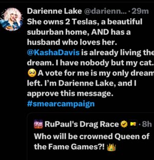 Darienne Lake Instagram - Please donate to my #smearcampaign with your votes for me for queen of the Fame games! Also, I wore some pretty rad fashions and totally deserve it. Link in bio for voting tomorrow at 3am EST.
