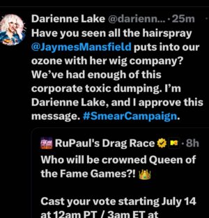 Darienne Lake Instagram - Please donate to my #smearcampaign with your votes for me for queen of the Fame games! Also, I wore some pretty rad fashions and totally deserve it. Link in bio for voting tomorrow at 3am EST.