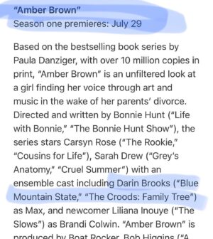 Darin Brooks Instagram - YEAHHH!!! 🙌👏💪 (That’s what I’m screaming in the picture) — Amber Brown airing this summer!! JULY 29th on @appletvplus Can’t wait to see it! What about YOU??? 🔥😁😎🤙 Super proud of all these people!!! A HUGE thank you to @bonniehunt_real and @bobprods @boatrocker and the lovely folks at @appletvplus | Such an amazingly talented, funny and heart warming group of people - actors, directors, producers and all of the CREW! We couldn’t do any of it without you!! 👏👏👏 I’m just super excited! Cheers!! 😎👍🙌👏 #AmberBrown #appletv #appletvplus #summertime