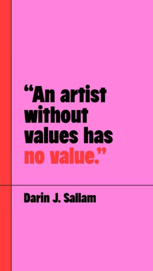 Darin J. Sallam Instagram - Is an artist without values truly useless? 

Sound off in the comments 👇🏽And tap the link in bio to listen to this 🎙️ episode of “Choose Your Weapon” with Jordanian-Palestinian director and writer Darin J. Sallam 🍉
