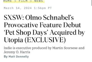 Dario Yazbek Bernal Instagram - Woke up alone but with amazing news: @utopiamovies will distribute “Pet Shop Days” in the US. 
See you soon in theatres!