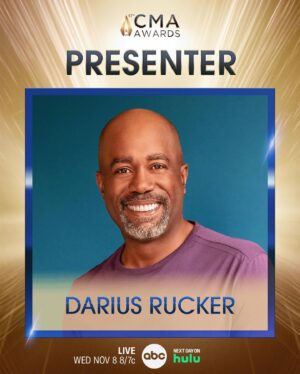 Darius Rucker Instagram - Oh this is going to be fun!! This Wednesday, I'll be in Nashville presenting on the #CMAawards and watching my friends do their thing on stage!  Watch LIVE at 8/7c on @abcnetwork - it’s Country Music’s Biggest Night! 🏆 Stream the next day on @hulu.