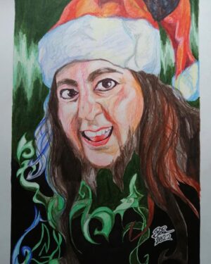 Daron Malakian Instagram - Merry Christmas and Happy Holidays to all!!! 

Art by @riikkaskippari | #DaronMalakian #ScarsOnBroadway #DMSOB #SystemOfADown #SOAD