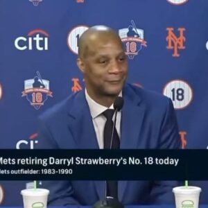 Darryl Strawberry Instagram - This was a great day handling the New York press after many years and making this my last press conference about my baseball career: ⚾️⚾️

“Throughout my career, I’ve had the privilege of handling the relentless New York press with grace and professionalism. It hasn’t always been easy, but I’ve learned to embrace the challenge and use it as motivation to excel on and off the field. This day, as I sit before them for my final press conference, I want to express my gratitude for the support of the fans and the incredible opportunities this city has given me. It’s been an incredible journey, filled with unforgettable memories and cherished friendships. As I close this chapter of my baseball career, I do so with a heart full of gratitude and a sense of accomplishment. Thank you, New York, for shaping me into the player I was and the person that I am today.” Love you guys forever” 🍓💙🧡