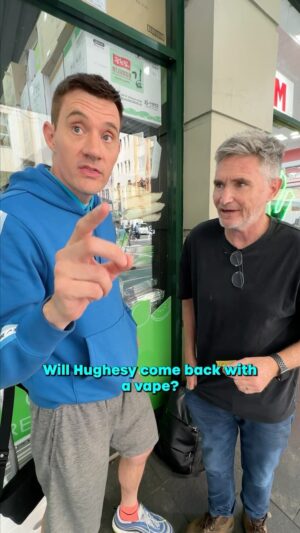 Dave Hughes Instagram - Can Hughesy obtain a vape at a tobacconist ILLEGALLY!? 🚭💨