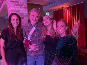 Dave Hughes Instagram - Best closing night of #melbcomedyfestival… 🎉🎊👋my friend @dhughesy is at the peak of his powers - he destroyed a packed house including  @hollyife wife and @sachafrench. As my gf Soph said: funny AF. Also swipe Thru to hear the loveliest shoutout ever. Ears up! 💓💓💓👑👏🎉🥂 #fullyfurnished