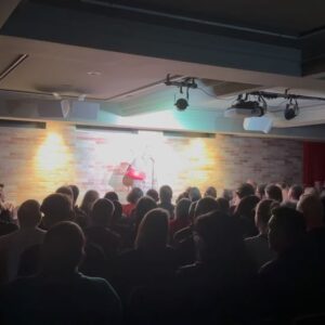 Dave Hughes Instagram - Best closing night of #melbcomedyfestival… 🎉🎊👋my friend @dhughesy is at the peak of his powers - he destroyed a packed house including  @hollyife wife and @sachafrench. As my gf Soph said: funny AF. Also swipe Thru to hear the loveliest shoutout ever. Ears up! 💓💓💓👑👏🎉🥂 #fullyfurnished