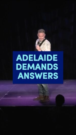 Dave Hughes Instagram - Adelaide demands answers!
 
Adelaide! TONIGHT 6.45pm = SOLD OUT, 11pm = SELLING FAST. Book tix now.