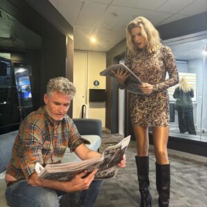 Dave Hughes Instagram - What headline has Hughesy and Erin so shocked!? Comment wrong answers only 😂