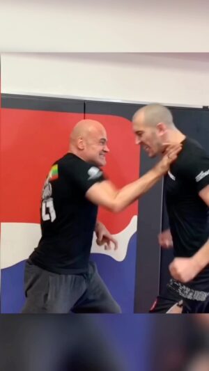 Dave Leduc Instagram - Bas thinks Dave is crazy 🤪😂 #Lethwei #UFC #BasRutten #DaveLeduc