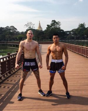 Dave Leduc Instagram - Training in Myanmar 🇲🇲 (2019 - Before the military coup) 
Man, I miss Myanmar… I try to help the people and gyms as much as possible right now and sending money during these atrocious times. Villages burnt, wells poisoned, protesters shot, rights violated, people arrested and killed.. even my former opponent Too Too, the one who welcomed me into Lethwei for my first fight, was just announced dead (via @lethweiworld) it’s a very dark time for the country.

Currently the economy and tourism is at a standstill and it’s plunging the country back into the shadow once again. Since winning the world title in the 2016, we had made amazing strides and brought the sport around the world, thought seminars to over 2000 students, spoke on the biggest podcasts in the world, brought the sport to new countries and live in UFC fight pass. Now that the country is in turmoil, the best I can do is continue to showcase the beautiful and badass art of Lethwei to the world by hosting Lethwei fights in my promotion. Stay strong Myanmar 🇲🇲🙏