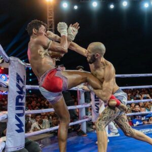 Dave Leduc Instagram - What a success. 45,000 people in the crowd, people were climbing on trees and roofs to watch my fight and over 17 million people watching it live including His Excellency Prime Minister of The Kingdom of Cambodia Hun Manet. What a legendary night that I will never forget. We fought like ancient Khmer and Burmese warriors with traditional ropes. I hope we made the ancestors proud. Millions and millions watching. I love you all! 🇰🇭🇲🇲🌎 The Last Dance