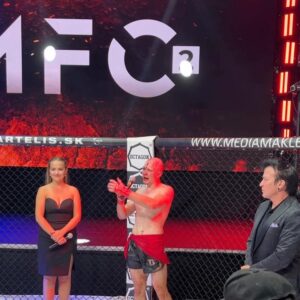 Dave Leduc Instagram - After a successful first event, I wanted to go bigger and better for MFC 2, my second event as a promoter. Saying that I’m extremely proud of the work of the whole team at @worldwidemfc would be an understatement! 🙏

We f**king killed it. Partnership with @fitetv, Lethwei world title sanctioned by the @worldlethweifederation, legendary commentary by @robinblackmartialarts and INCREDIBLE bloody fights and stoppages! 

*Yes, we named the promotion "Marshall Fighting Championship" after @joerogan‘s dog “Marshall” (@marshallmaerogan) and yes that’s him on the center cage floor, because Marshall is f**king G 😄

Hatala vs Saladiak was a blood war, these guys have my full respect. I will remember this event for ever.

(check out the last slide to see a Robin Black showing the aftermath of our crazy event!) 

We are already looking at suitable cities and venues for MFC 3 👀

Wanna fight? DM @worldwidemfc