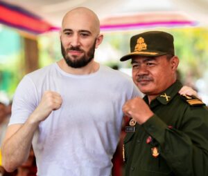 Dave Leduc Instagram - Today I was invited as guest of honor to meet with the families of 600 veterans who are members of the Cambodian Veterans Association. Fighting in the ring is nothing compared to giving your life and body for your nation. I have an immense amount of respect for them. Thank you for your service. Im happy that I was able to give food, donations and smiles to these courageous men and women.
