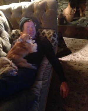 Dave Mustaine Instagram - Two of my best friends who went to Dog Heaven; Coco Chanel on my belly and Gunnar on my chest.