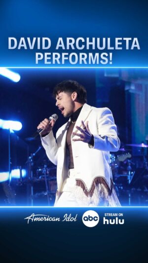 David Archuleta Instagram - Heaven on #IDOL! 🤍 A gorgeous LIVE performance of @davidarchie’s new single “Hell Together,” inspired by his coming out as queer! 🌈