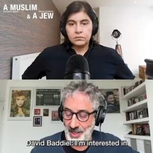 David Baddiel Instagram - Last episode of first season of A Muslim And A Jew Go There: Election Special! Link in bio. I think. Can't remember. But otherwise, where you get your podcasts.