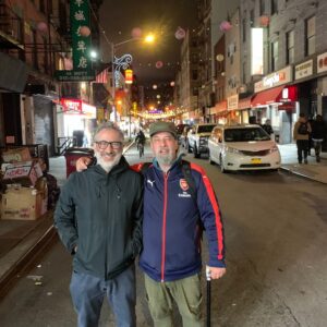 David Baddiel Instagram - With niece @dion.ysvs and brother @danbaddielfoto in NYC