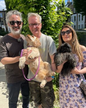 David Baddiel Instagram - This week’s Walking the Dog guest is the utterly wonderful @therealbaddiel who doesn’t have a dog, but he does have a very friendly neighbour called Frank Skinner who generously loaned him his beautiful Cavapoo Poppy for our walk. Even though David often tells me he doesn’t really ‘see the point’ in walking, he is an absolutely brilliant person to go for a walk with, because he’s so endlessly funny, endlessly smart and endlessly fascinating. Despite all this he still struggled to master the basics of how a dog lead works, which in many ways sums up why I adore him so much..

He’s also just published an unputdownable memoir called My Family inspired by his hugely successful West End show - it’s a painfully honest, stomach clutchingly funny insight into the comically surreal goings on in the Baddiel household and I LOVED it, so I strongly urge you to read it immediately. 

Really hope you enjoy my walk with David, listen to part 1 now wherever you get your pods 🐶🎧