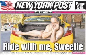 David Baddiel Instagram - Some of you may have seen this pic of my younger brother @danbaddielfoto from the NYC Cabbies Charity Calender, as I used it in My Family: Not The Sitcom. But I never realised it made the front page of @newyorkpost