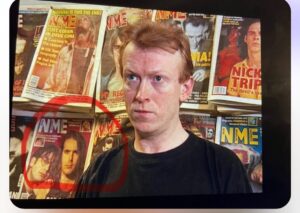 David Baddiel Instagram - Thanks to @steve_oh_oh for sending me this, an eagle-eyed spot in the background of the BBC’s documentary about Nirvana.