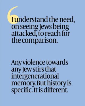 David Baddiel Instagram - @therealbaddiel takes to his column this week, to remind people that whilst the spike in antisemitism is “extreme” and “bad”, “we do ourselves no favours by reaching for the Third Reich analogy”.

🔗 Check out the full article at our link in bio, and tell us your thoughts in the comments below 👇🏻 

#davidbaddiel
#antisemitism
#jewishchronicle