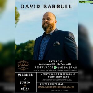 David Barrull Instagram - #viernes7 Próxima parada #malaga y que feliz me hace pues sabéis que sois especiales para mi, y volver a ver a nuestros amigos de @jaleo.malaga más feliz me hace 😊 allí nos vemos #familia si Dios quiere. #GiraEterno2024