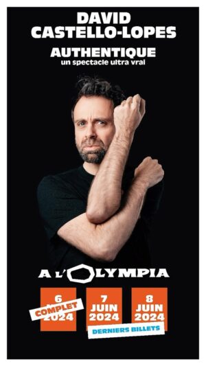 David Castello-Lopes Instagram - Mon spectacle, à l’Olympia. Billets en bio. Je porte des lunettes. Merci.