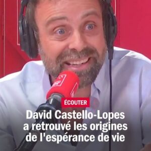 David Castello-Lopes Instagram - David Castello-Lopes rejoint France Inter cette année ! 

Et pour sa première chronique sur notre antenne, il nous apprend qu'il n'y a pas si longtemps, l'espérance de vie était… de 17,5 ans (et nous explique pourquoi)
 
➡️ Pour écouter la chronique en intégralité, suivez le lien dans notre bio @franceinter 

#humour @davidcastellolopes #cultureG #histoire