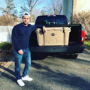 David Castro Instagram - Big thanks to my friends over at @cordovaoutdoors for sending me this amazing cooler! Can’t wait to bring this bad boy out on the beach this summer!