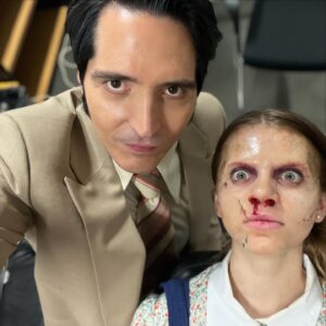 David Dastmalchian Instagram - Can’t believe we’re finally out into the world! 

2 years ago I got to join the Cairnes Bros & their family of Aussie indie filmmakers to make this little love letter to our favorite genre classics of the 70’s & late night TV. Thank you SO MUCH to everyone who has gone to see the film & shown their support. 🖤 U Night Owls. #latenightwiththedevil 🔥📺🔥