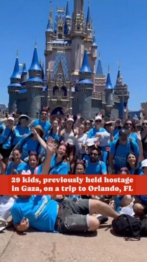 David Draiman Instagram - #WATCH 29 kids released from Gaza go on a trip to Orlando, Florida. 

They are survivors, still grieving the loss of friends and family, and many still waiting for their other family members  to be released from captivity.

@n12news documented these special moments made possible by the non-profit @I_yad.

🔔Follow @wearetov to support out work in combatting antisemitism and to stay informed. 

🧿See with your own eyes.
🦻Hear with your own ears. 
🪬Feel with your own soul.
 
🤝Join our mission to stand up for what’s right. 
.
.
.
#EndJewHatred #antisemitism #stopantisemitism #jewish #jew #judaism #endantisemtism #israelunderattack #istandwithisrael #israel #israeli #selectiveoutrage #injustice #MeToo_UNless_UR_A_Jew  #BringThemHome #BringThemHomeNow #ReleaseTheHostagesNow #FreeTheHostages 

Disclaimer- we neither endorse nor defend or promote images of violence and hatred but share them for educational and awareness purposes. We are not responsible for the messages or images in this post. 

Disclaimed for IG “Fact-Checker”: this post is merely a viewpoint/opinion/theory/satire and should not be construed as a statement of fact. Nor am I giving any advice.

Copyright Disclaimer under section 107 of the Copyright Act of 1976, allowance is made for “fair use” for purposes such as criticism, comment, news reporting, teaching, scholarship, education and research.