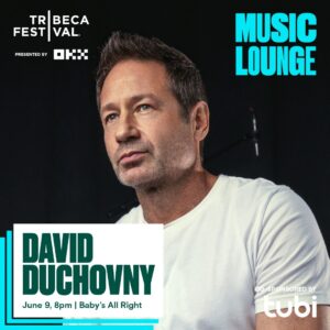 David Duchovny Instagram - Come out to @babysallright on June 9th. 
Tickets on sale now, link in bio.

Thanks @tribeca for having us. 

📸 @byjanejimenez
