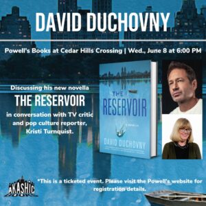 David Duchovny Instagram - Thanks for coming out last night, and thanks @bneventsgrove for having us. 

CC, always a pleasure.

Next stop: Beaverton, OR. 

#TheReservoir out now on @AkashicBooks