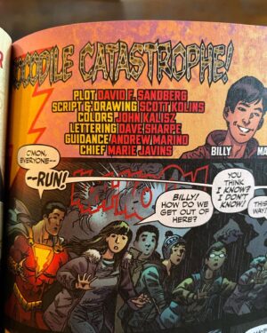 David F. Sandberg Instagram - Received a box of the Shazamily matters comic today. Some of the cast, Henry Gayden, and I each came up with a story for it. Since I play the crocodile men in the first movie they suggested to do something with that so mine is a continuation of that encounter in the first film (see last pic for full credits). It will be available next week I think.