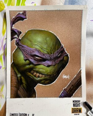David Finch Instagram - Painting ninja turtles with @erickgroveart this was a fun one!  #davidfinch