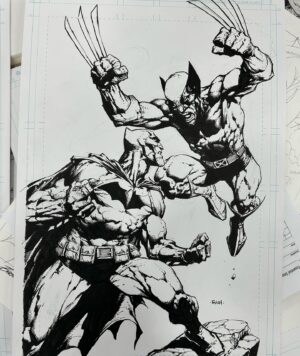 David Finch Instagram - Batman Wolverine commission!  #davidfinch