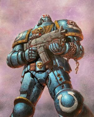 David Finch Instagram - Warhammer painting from a drawing on stream a while ago. I’m kind of behind in posting… #davidfinch
