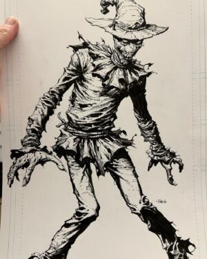 David Finch Instagram - Scarecrow commission from nycc. I like him with the hat so much more!  #davidfinch