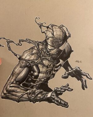 David Finch Instagram - Spider-Man at #phoenixfanfusion  It’s a great show so far!  #davidfinch