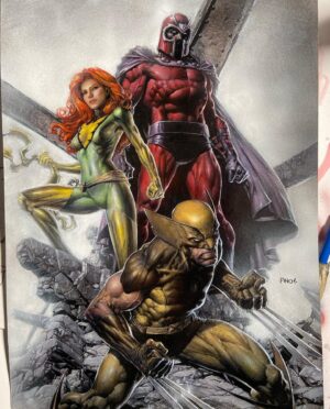 David Finch Instagram - Xmen painting!  #davidfinch